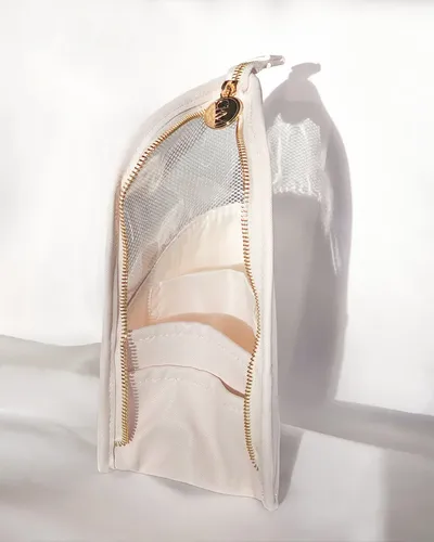 Porta Y Organizador De Pinceles Y Brochas De Maquillaje Ckm Crema