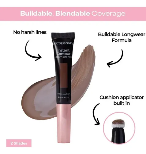 Contorno Crema En Barra Mcobeauty Medio-oscuro Con Aplicador