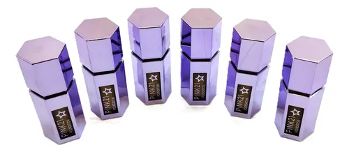 Set X 6 Base Foundation Efecto Matte Aplicador Star Pink 21