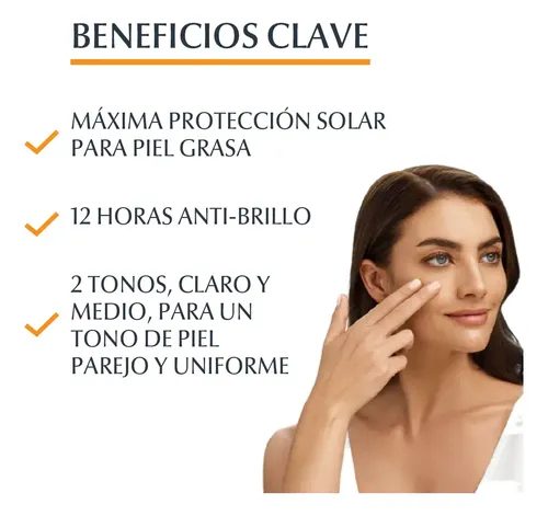 Eucerin Sun Gel Crema Toque Seco Tono Medio Spf50+ De 50ml