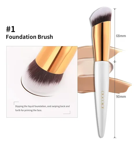 Juego De Brochas Para Base Y Corrector Docolor De 2 Piezas