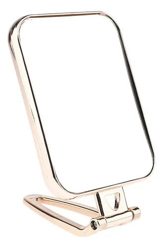 Espejo De Maquillaje Para Encimera Dorado