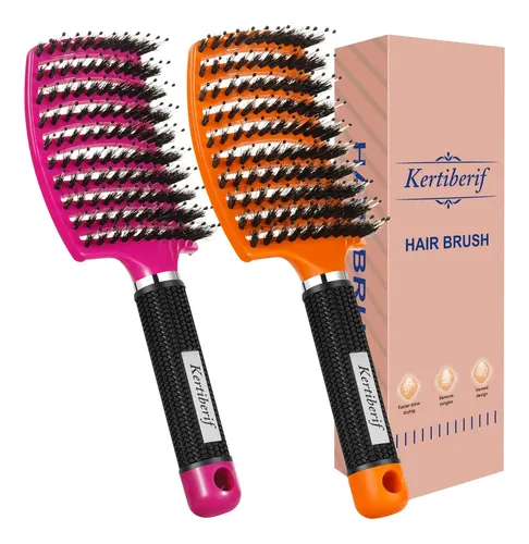 Cepillo De Pelo Kertiberif Boar Bristle Deenredling, Paquete