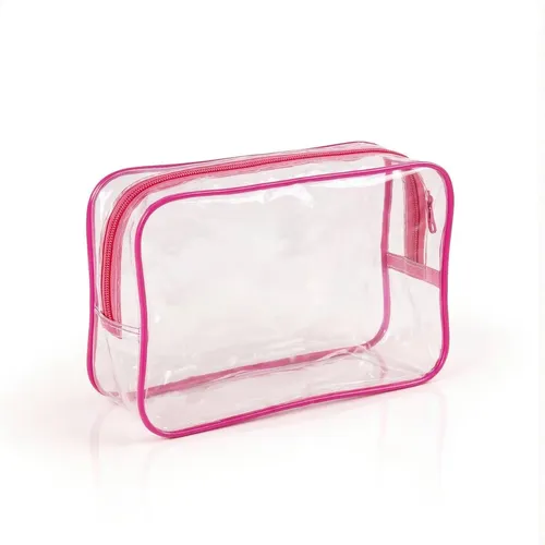 Bolsa De Aseo Transparente Neceser Pvc Portátil Para Uso Dia