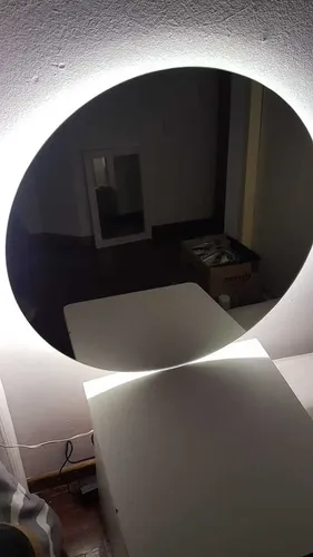 Espejo Redondo Con Luz Led De 80cm Para Baño