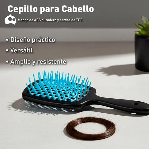 //hair Detangling Brush, Wide Ergonomic Handle And C//