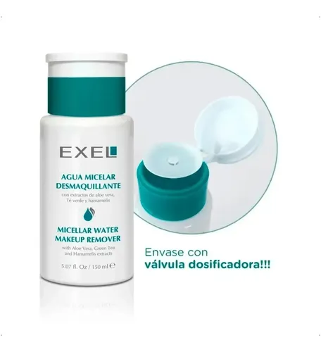 Exel Agua Micelar Desmaquillante Aloe Vera Humectante 150ml