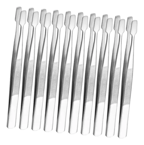 Pinzas Acero Inoxidable Precisión Para Cejas Y Manualidades