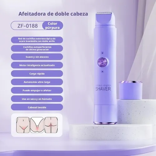 ~depiladora Íntima Mujer Rasuradora 2 En 1 Portátil@.