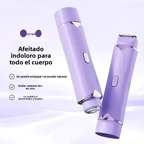 Depiladora Eléctrica 2 En 1 Recargable Por Usb Con Pantalla