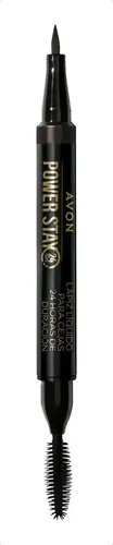 Lapiz Liquido De Cejas Dual Power Stay 24hr Duracion- Avon® Color Medium Brown
