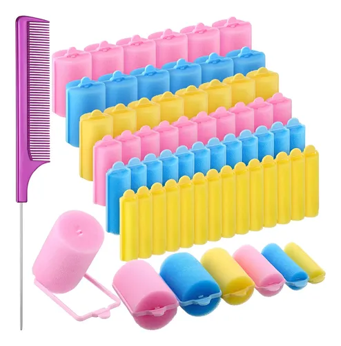 Rulos De Espuma Syhood 56 Pcs 6 Tamaños Para Cabello