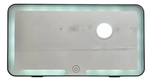 Espejo Maquillaje Auto Táctil Luces Led Parasol Retractil