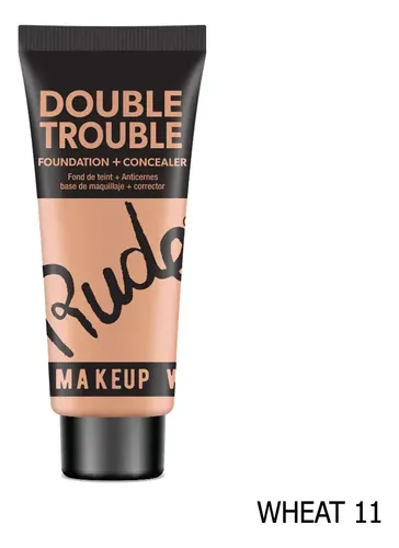 Kit 5 Bases Liquida Hidratante Alta Cobertura Rude Cosmetics