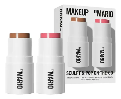 Makeup By Mario Mini Sculpt & Pop On-the-go Blush + Bronze Tono Del Maquillaje Medium/ Pale Petal