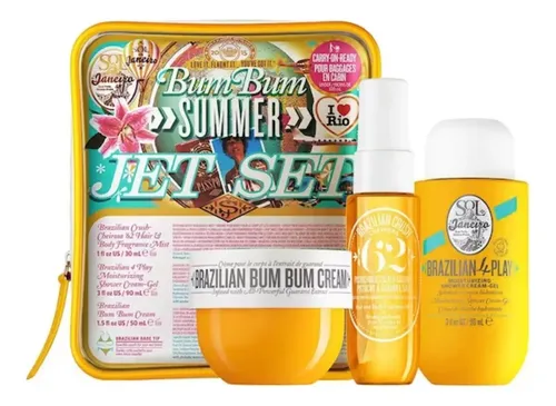 Set De Viaje Jet Brazilian Bum Bum De Sol De Janeiro