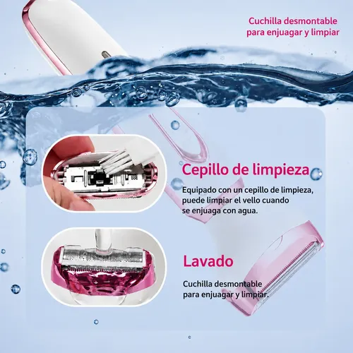 Depiladora Eléctrica Portátil Usb 4 En 1 Facial Corporal