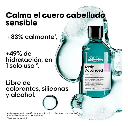 Shampoo Limpieza Profunda Cabello Graso Scalp Loreal 300ml