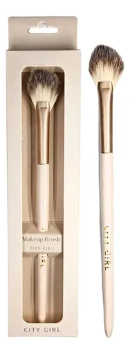 Brocha Para Iluminador City Girl Rosa Maquillaje Profesional