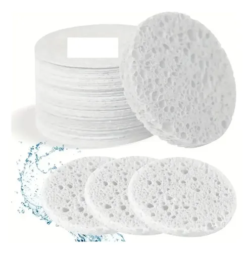 Esponja Exfoliante Natural Limpieza Facial Hidratable 10 Un.