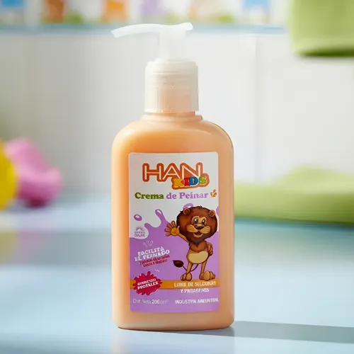 Crema De Peinar Han Kids Con Filtro Solar S/siliconas 200 Ml