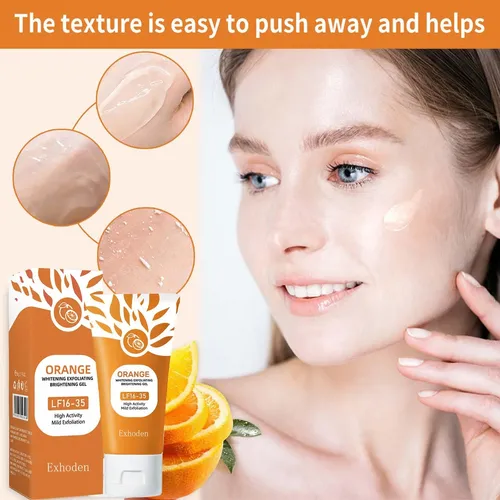 Orange Exfoliating Gel Scrub For Face, Moisturizing Orange 1.7 Fl Oz (pack Of 3)