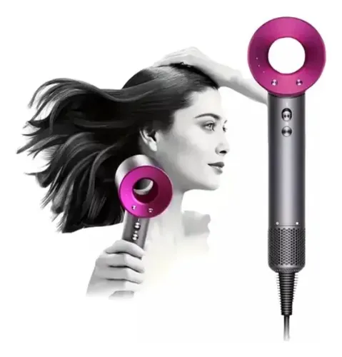 Secador Pelo Profesional Super Hair Dryer De Alta Potencia Color Gris Oscuro