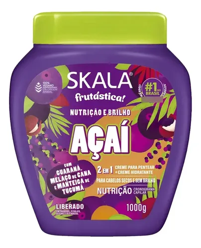 Kit Skala Fruitastic 2 En 1 Brillo Hidratación Reparación X3