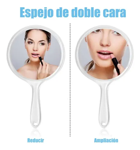 Espejo De Mano Portátil For Maquillaje Peluquería Ideal Syse
