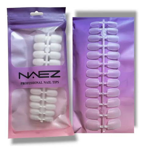 Tips Softgel Prelimados Naez Cuadradas Cortas 240 Pcs