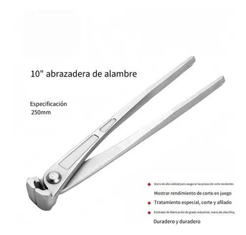 Tenaza De Corte 10  Acero Alta Calidad Para Carpintería