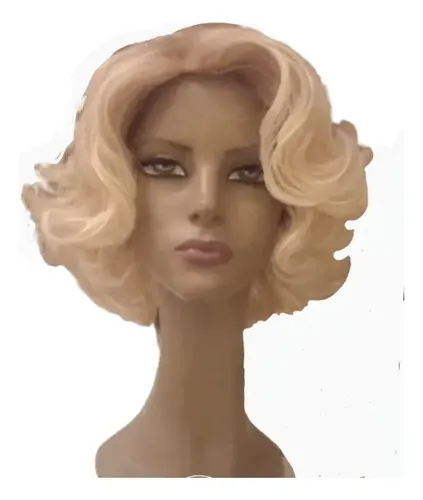 Peluca Marilyn Monroe Rubia Corta!!!