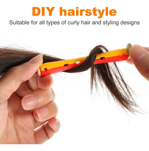 Set De 24 Rulos De Perm Para Cabello Con Banda De Goma En Ca
