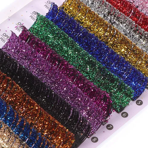 Sm 6 Pares De Pestañas Con Purpurina De Colores Para B1