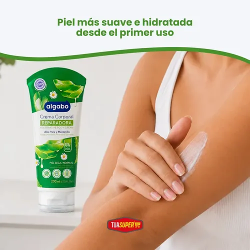Crema Corporal Aloe y Manzanilla 200ml Algabo