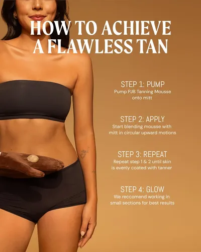 Manopla Aplicadora De Bronceado Sin Sol Peta Jane, Sin Rayas