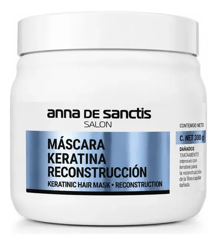 Máscara Capilar Keratina Reconstrucción Anna De Sanctis 500g