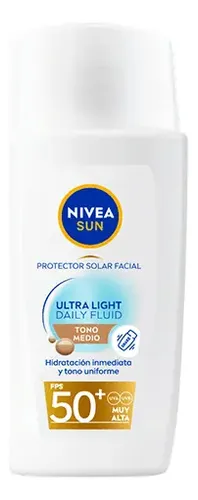 Nivea Sun Fps 50 Facial Utra Light Tono Medio