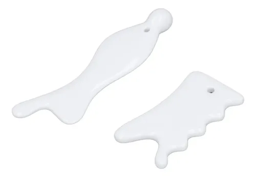 Face Gua Sha Tools, 2 Unidades, Cerámicas Faciales, Mejoran