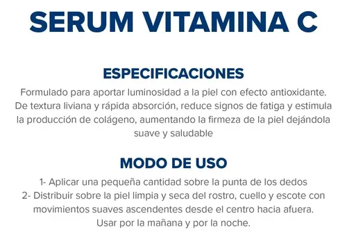Serum Dermaglós Facial Vitamina C X 25 Ml Pieles Sensibles