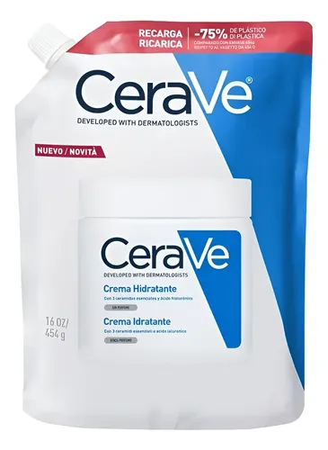 Cerave Crema Hidratante Neutra Refill 454g Piel Seca