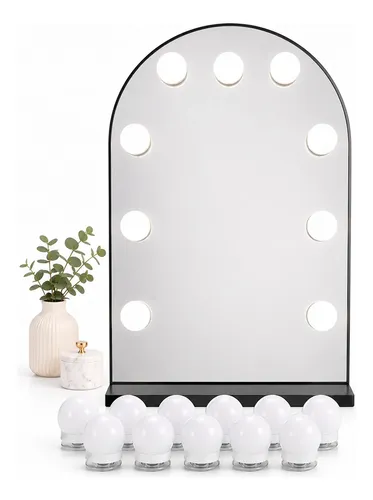 Kit 10 Luces Led Hollywood Para Espejo Maquillaje Usb