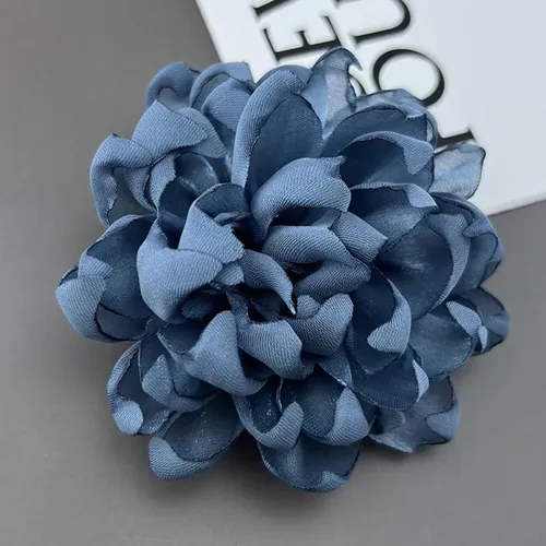 4 Broche De Flores Con Pinza Para El Pelo Para Azul Oscuro