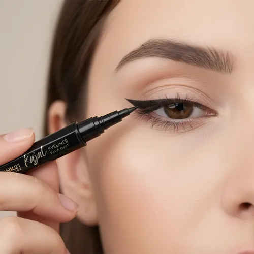 Delineador Kajal Negro X3, Ultra Definicion. Pink 21