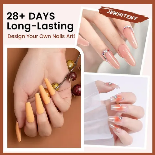 Kit Uñas Poligel Jewhiteny 14 Colores Lámpara Taladro