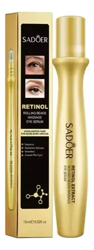 Serum Roll On Contorno De Ojos Retinol Bolsas 15ml Sadoer Todo Tipo De Piel Noche