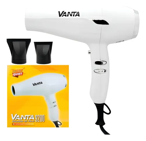 Secador De Pelo Vanta Profesional Ultra Quiet Blanco 2000w