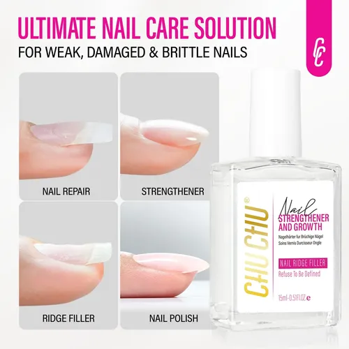 Fortalecedor De Uñas Reparador De Uñas 8 En 1 Transparente,