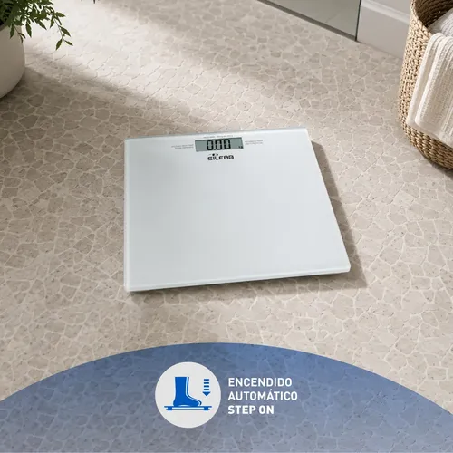 Balanza Digital Personal Ultra Slim Silfab Bd-p201 White