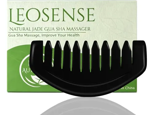 Peine Gua Sha Piedra Natural Para Masaje Facial Y Cuero